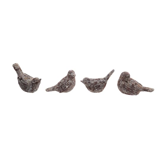 Hello Honey® 5" Heavily Distressed Bird Figurine Set